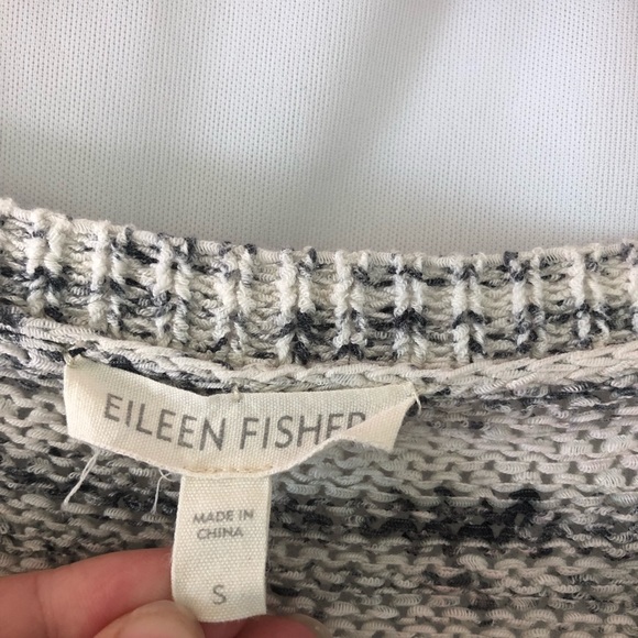 Eileen Fisher salt n pepper sweater S - Picture 4 of 8